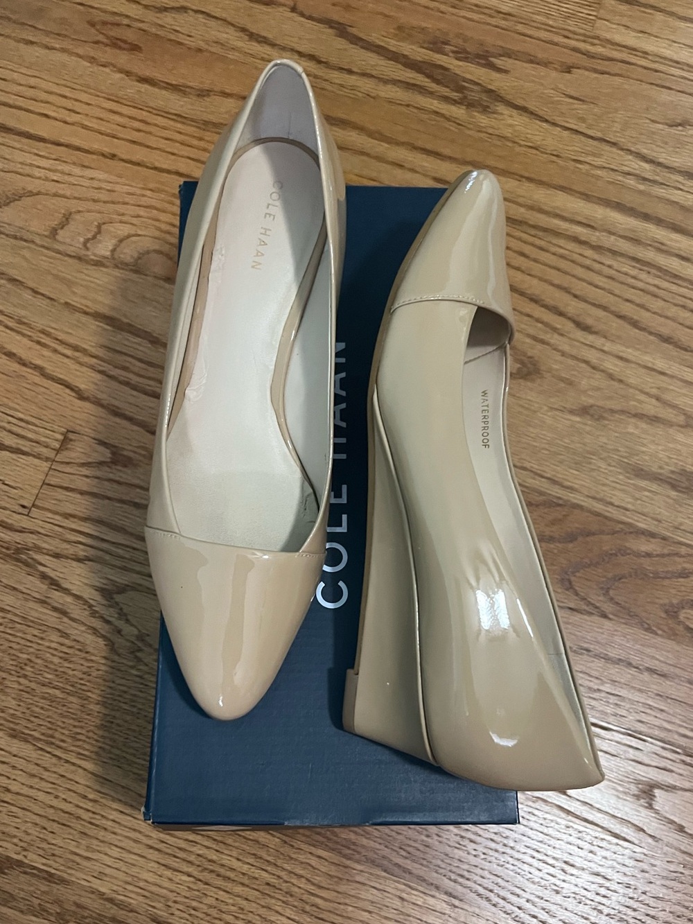 Cole Haan Patent Leather Wedge